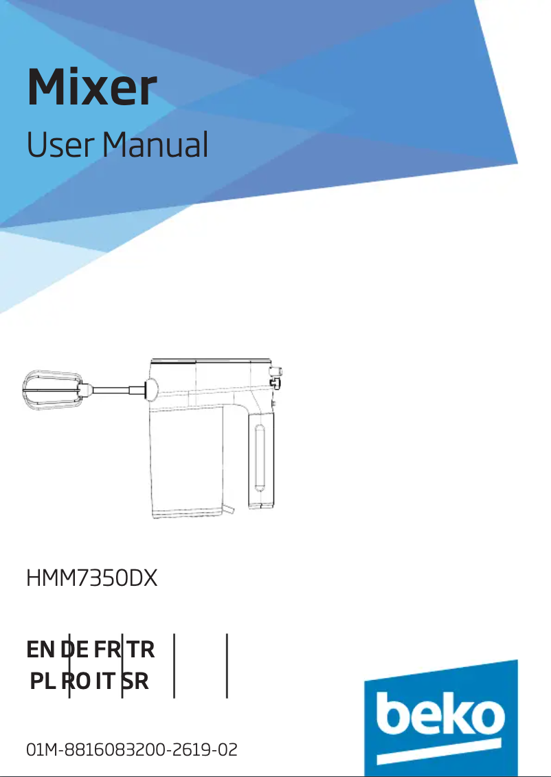 Image de la première page du manuel de l'appareil HMM7350DX