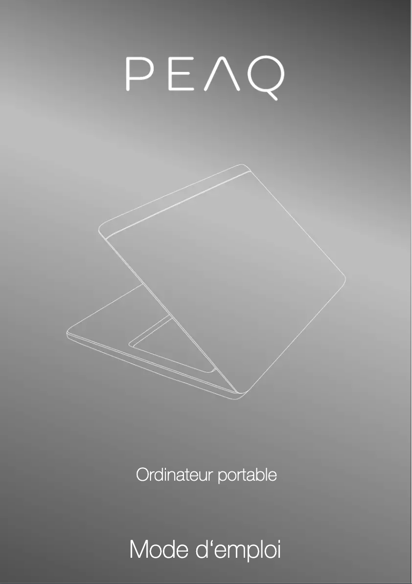Page n°1 - Manuel utilisateur PEAQ PNB C1014