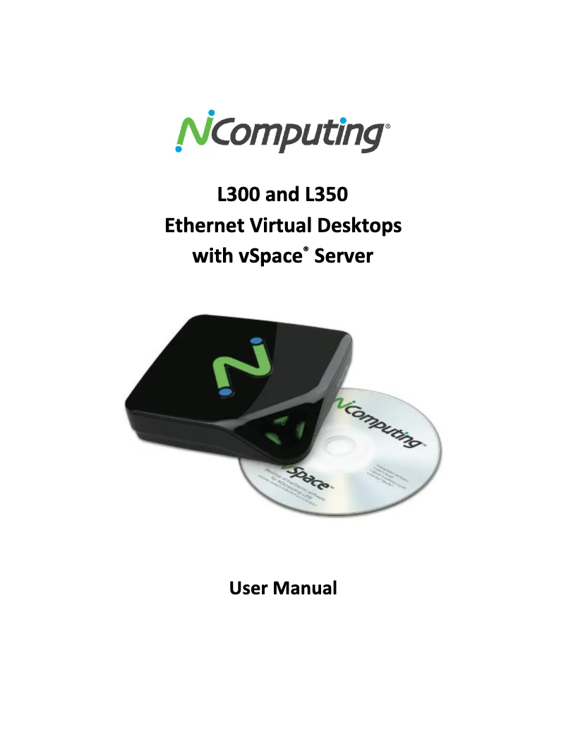 Page n°1 - Manuel utilisateur nComputing L350