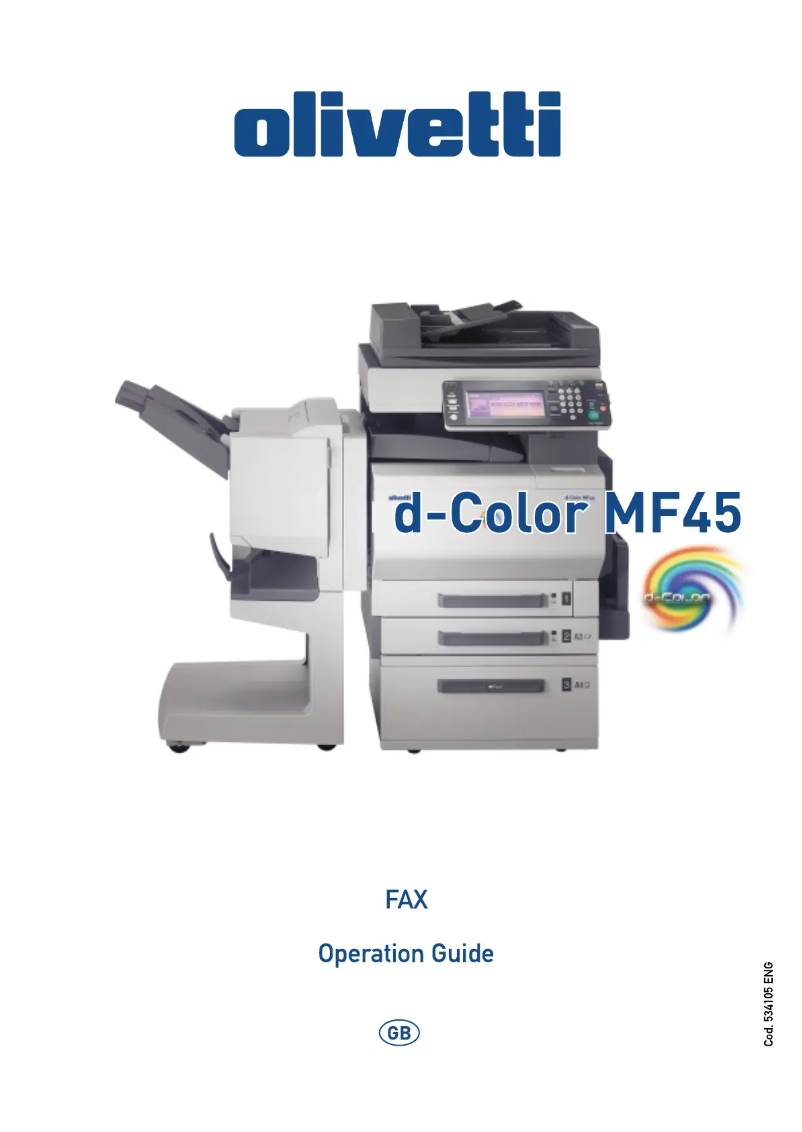 Page 1 de la notice Manuel utilisateur Olivetti d-Color MF45