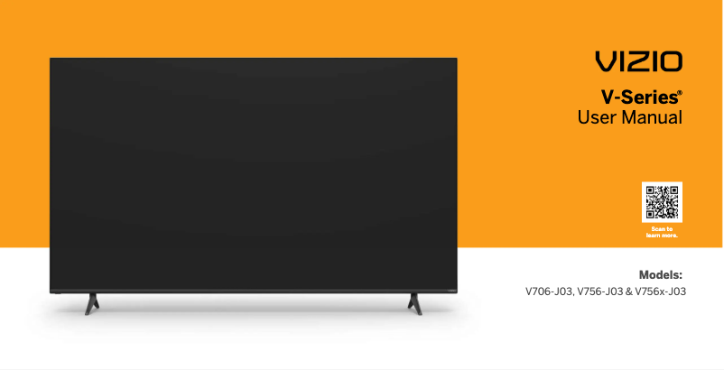 Page 1 de la notice Manuel utilisateur VIZIO V756-J03