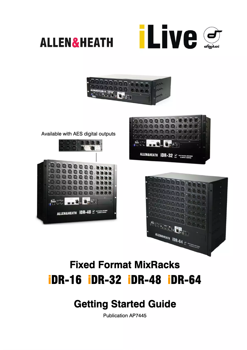 Page n°1 - Manuel utilisateur Allen & Heath iDR-64