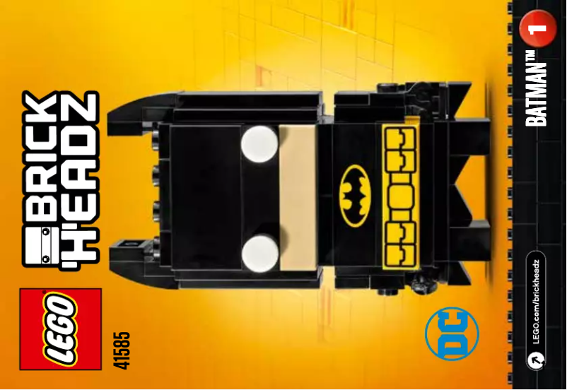 Page n°1 - Consignes visuelles Lego Batman 41585