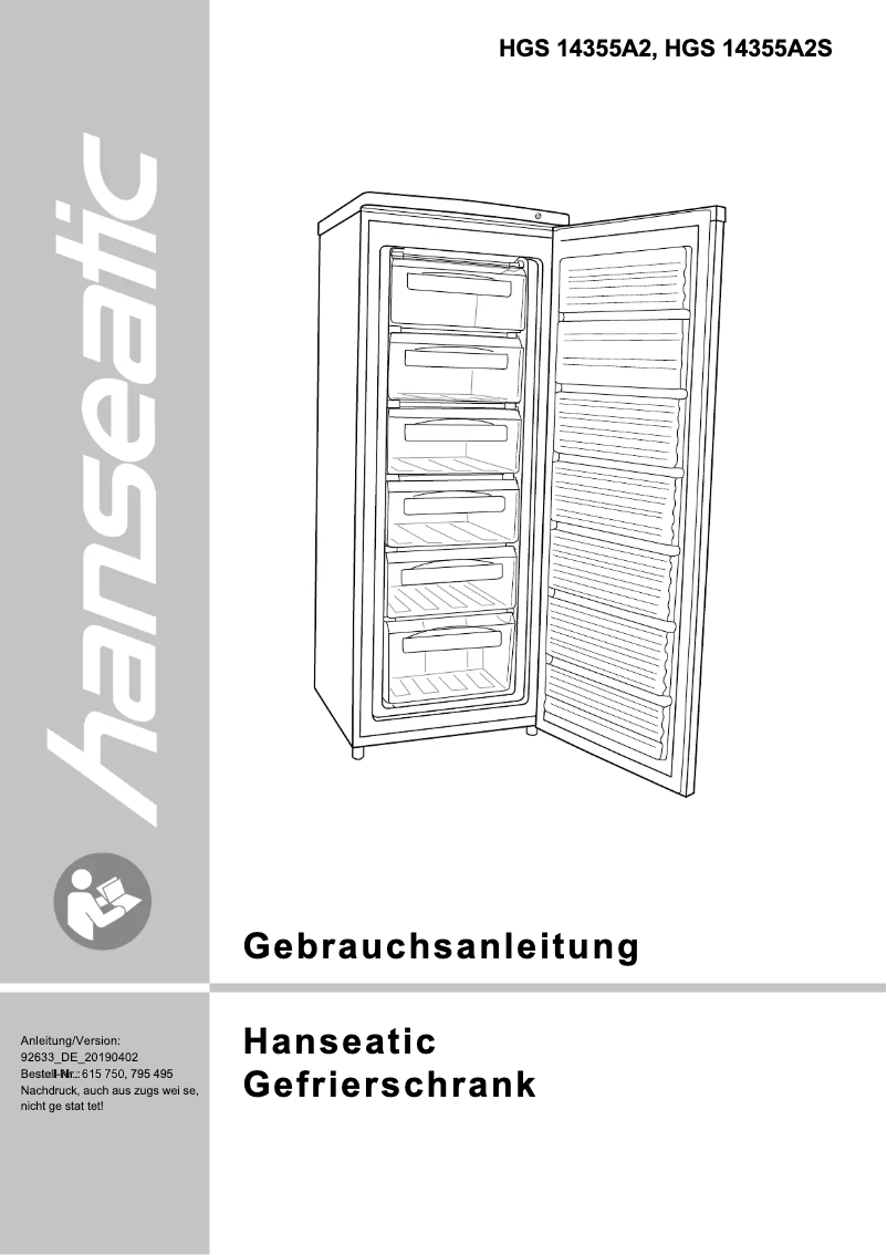 Page n°1 - Manuel utilisateur Hanseatic HGS14355A2
