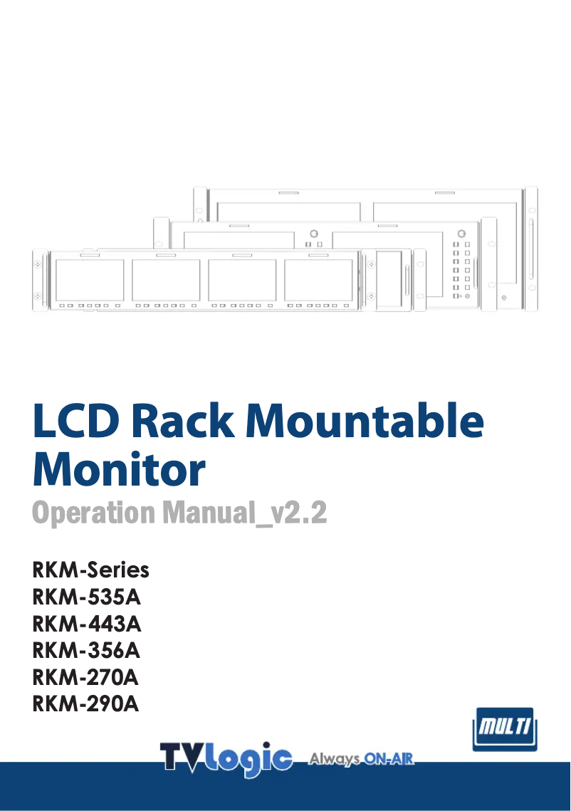 Page n°1 - Manuel utilisateur TVLogic RKM-356A