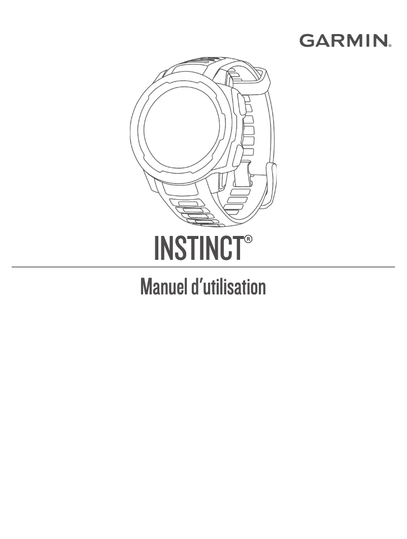Image de la première page du manuel de l'appareil Instinct
