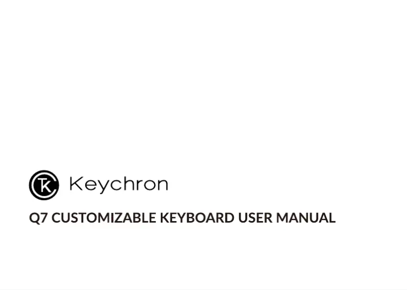 Página 1 del manual Manual de usuario Keychron Q7
