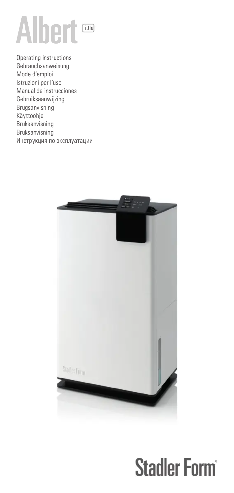Página 1 del manual Manual de usuario Stadler Form Albert little