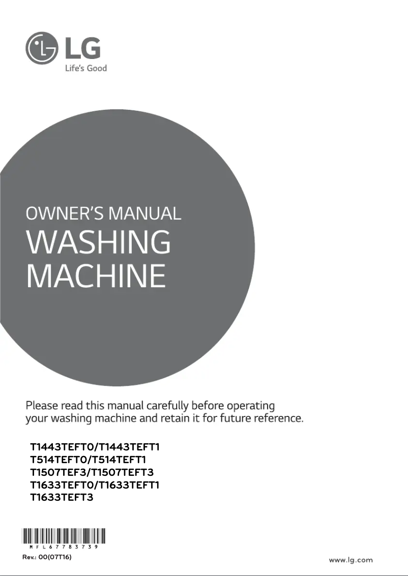 Página 1 del manual Manual de usuario LG T514TEFT0