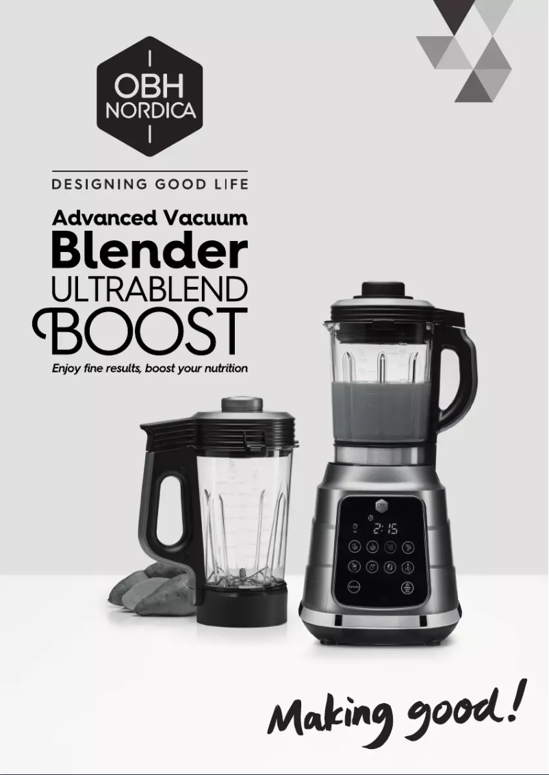Página 1 del manual Manual de usuario OBH Nordica Ultrablend Boost LH985AS0