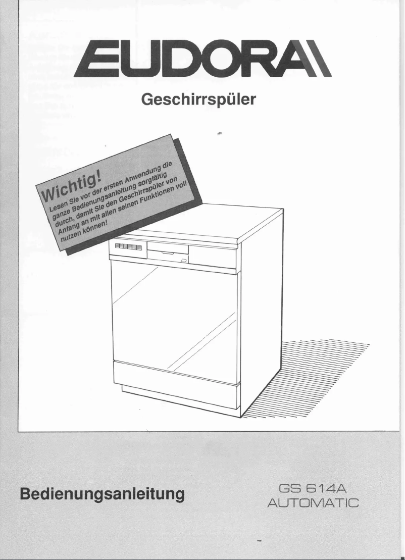 Page 1 de la notice Manuel utilisateur Eudora GS 614A