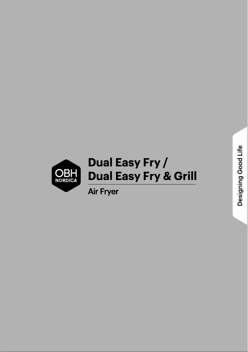 Image de la première page du manuel de l'appareil Dual Easy Fry & Grill
