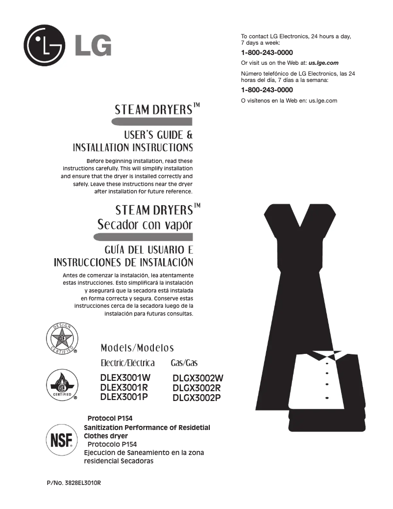 Página 1 del manual Manual de usuario LG DLGX3002P