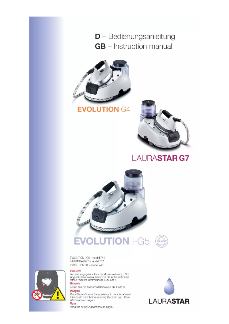 Page 1 of the manual User Manual Laurastar G7