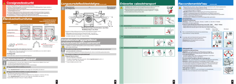 Page 1 de la notice Manuel utilisateur Siemens WM10E360FF