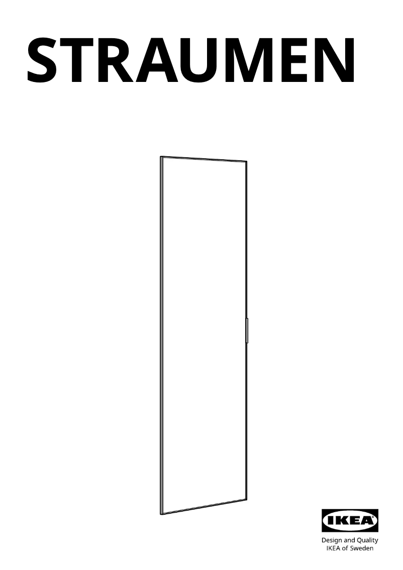 Image de la première page du manuel de l'appareil STRAUMEN 505.063.18