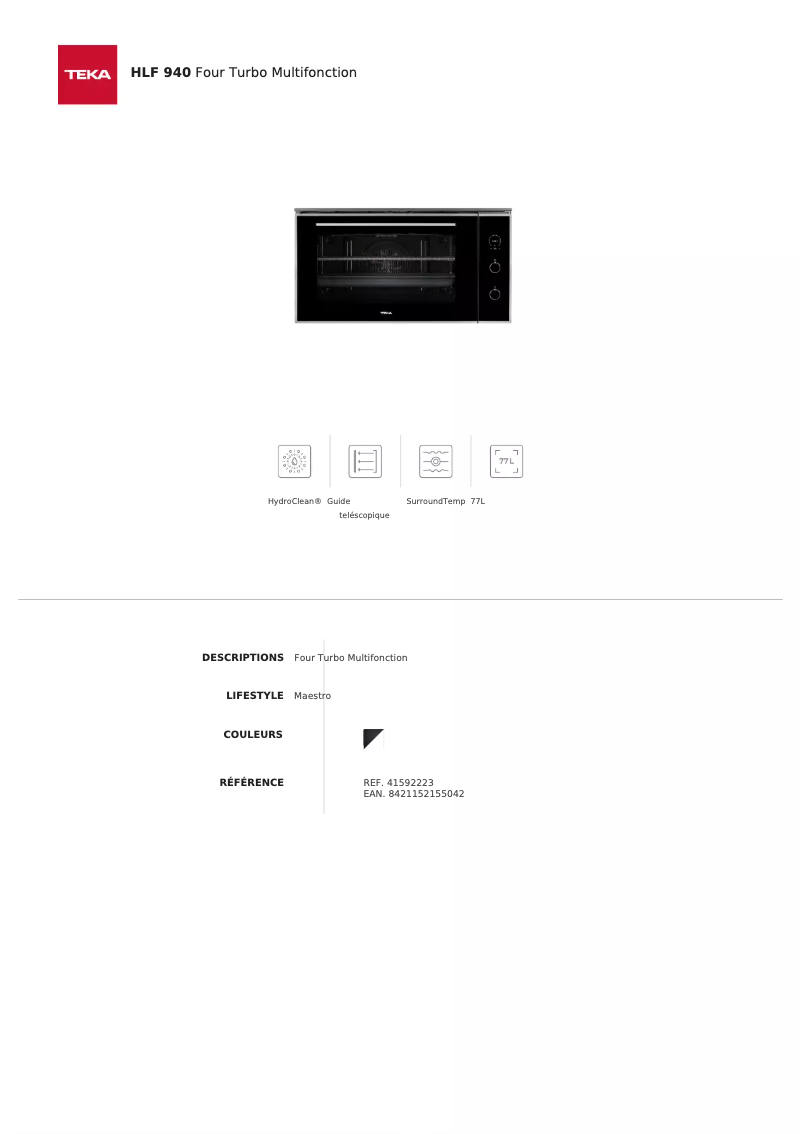 Image de la première page du manuel de l'appareil HLF-940