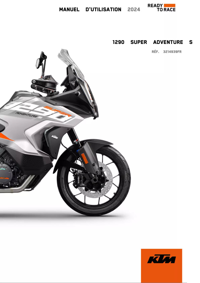Página 1 del manual Manual de usuario KTM 1290 Super Adventure S (2024)