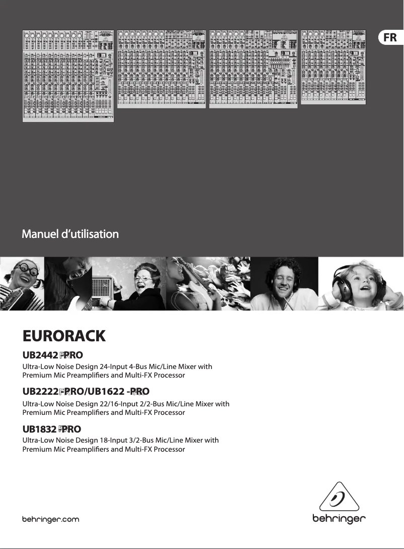 Image de la première page du manuel de l'appareil UB1832FX-PRO
