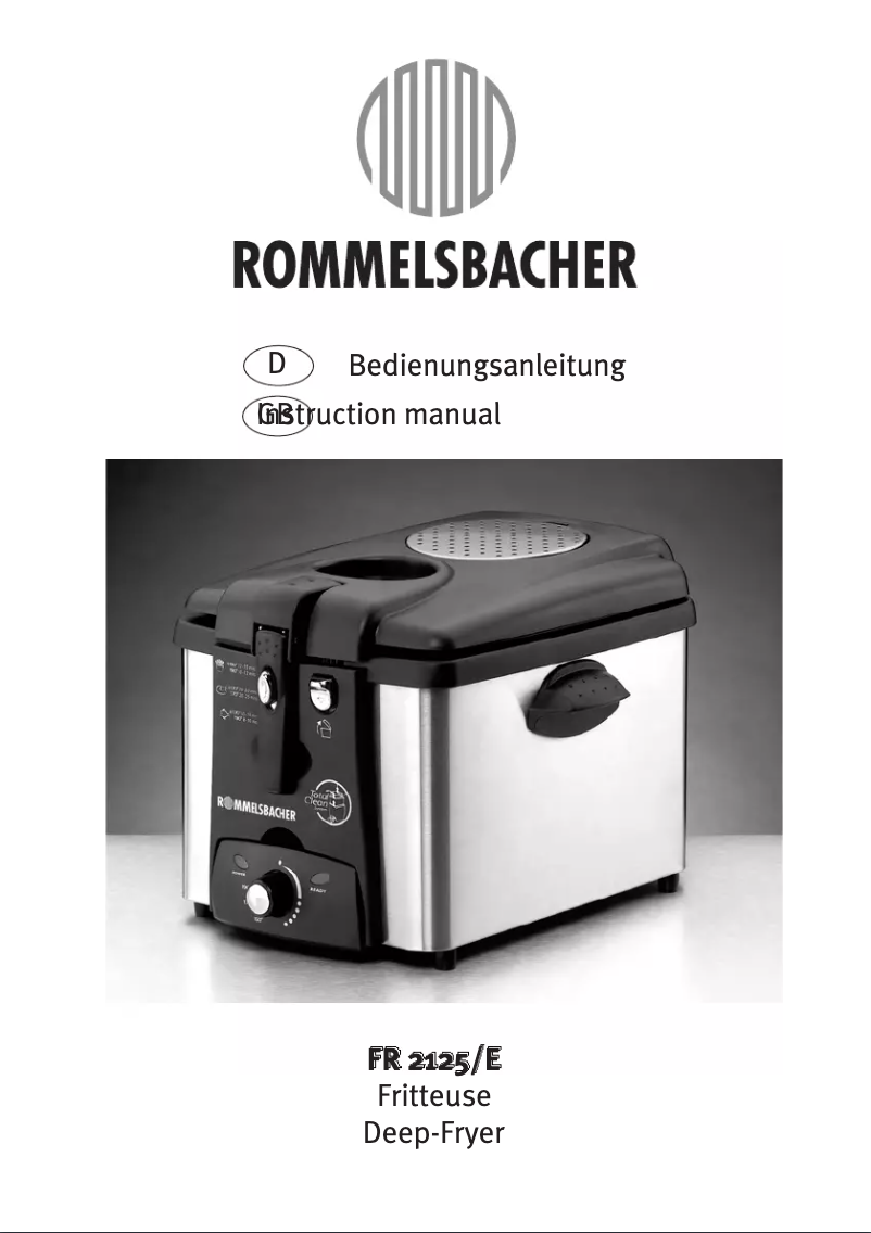 Page n°1 - Manuel utilisateur Rommelsbacher FR 2125