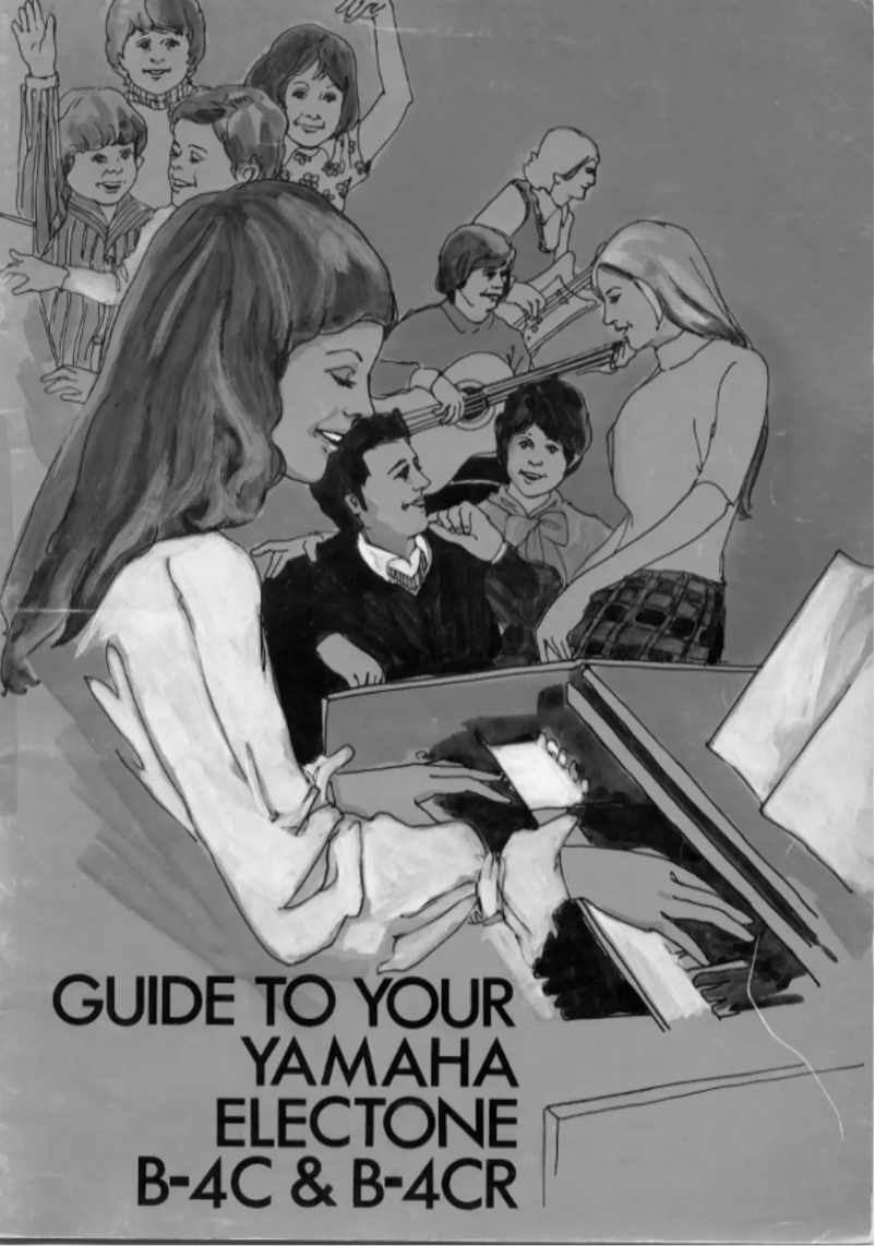 Image de la première page du manuel de l'appareil Electone B-4CR