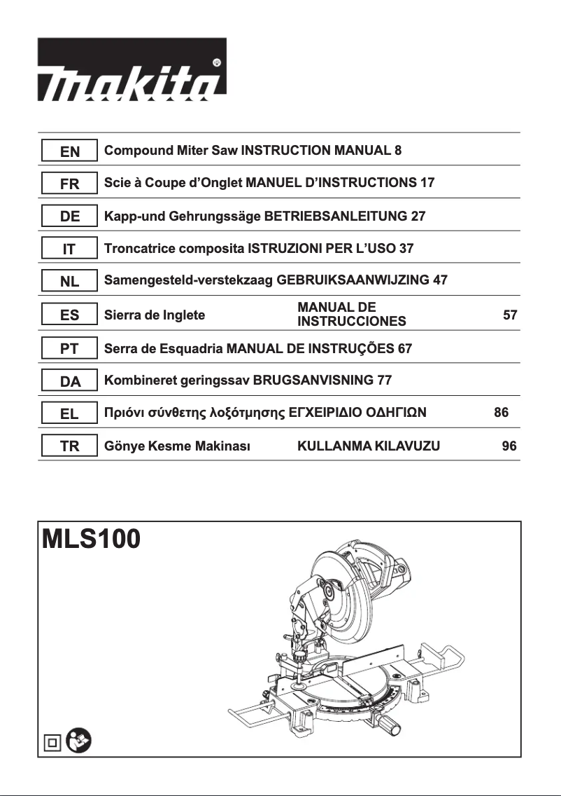 Image de la première page du manuel de l'appareil MLS100N