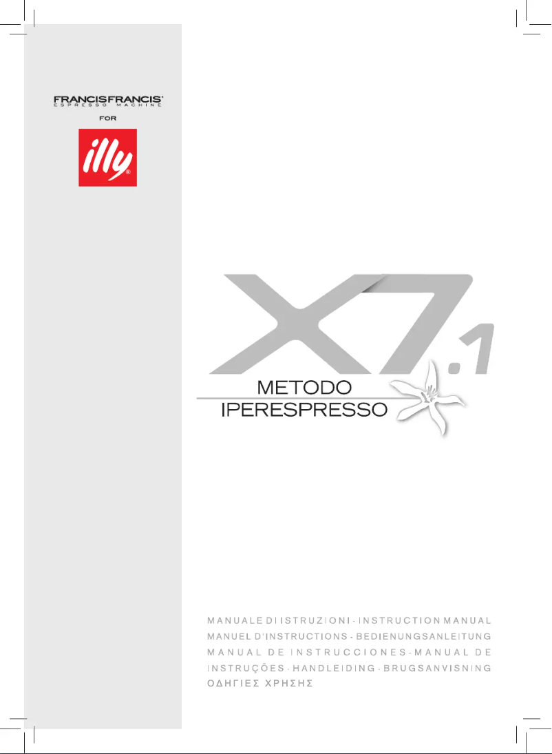 Image de la première page du manuel de l'appareil X7.1