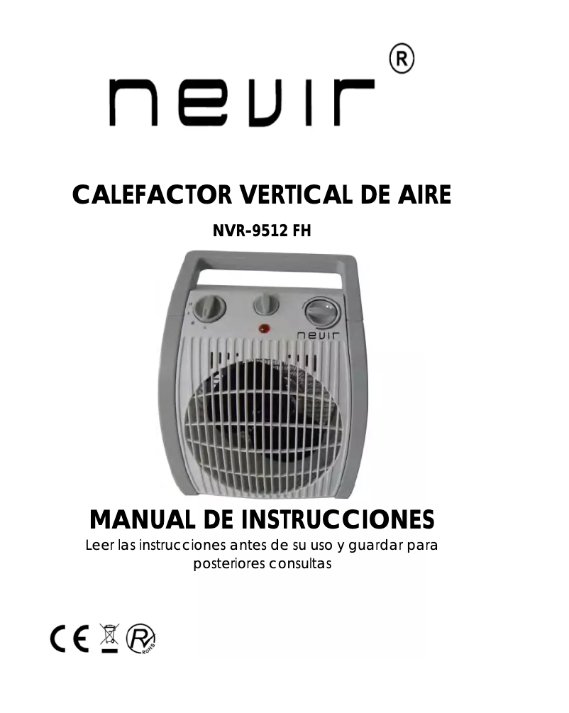 Page 1 de la notice Manuel utilisateur Nevir NVR-9512 FH