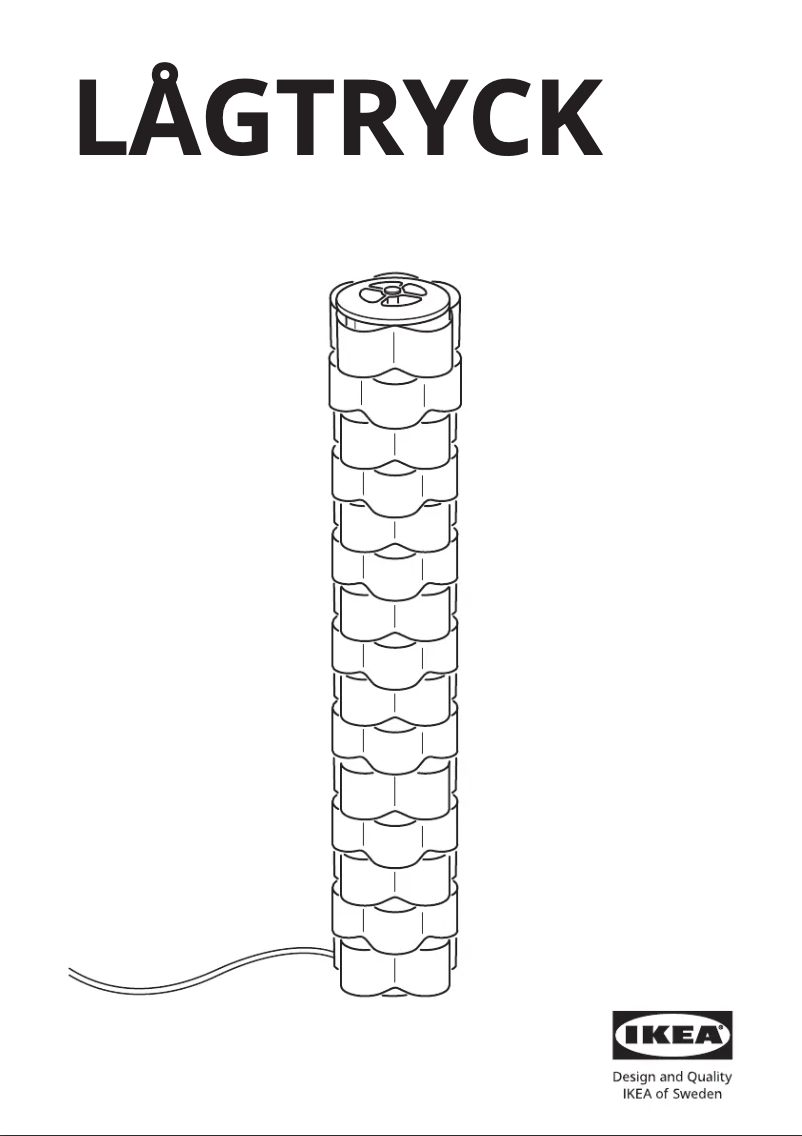Image de la première page du manuel de l'appareil LÅGTRYCK 005.372.99