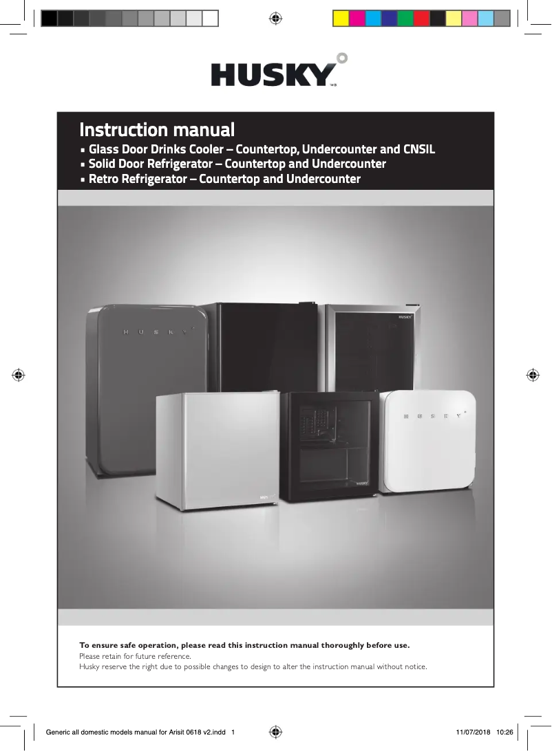 Page 1 de la notice Manuel utilisateur Husky HUS-130CNBLK