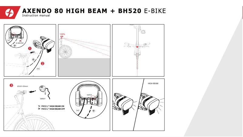 Image de la première page du manuel de l'appareil Axendo 80