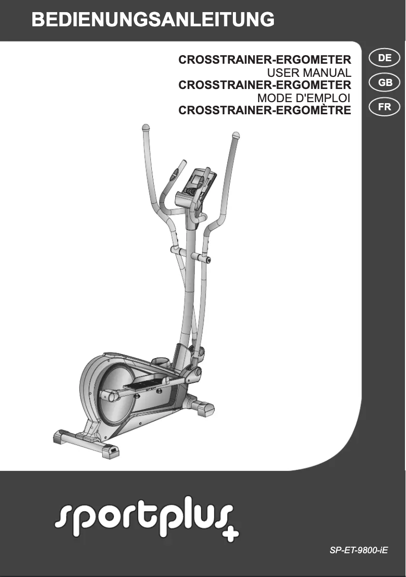 Page 1 de la notice Manuel utilisateur SportPlus SP-ET-9800-iE