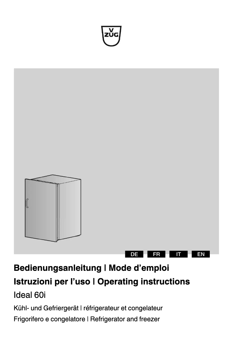 Image de la première page du manuel de l'appareil Ideal 60i