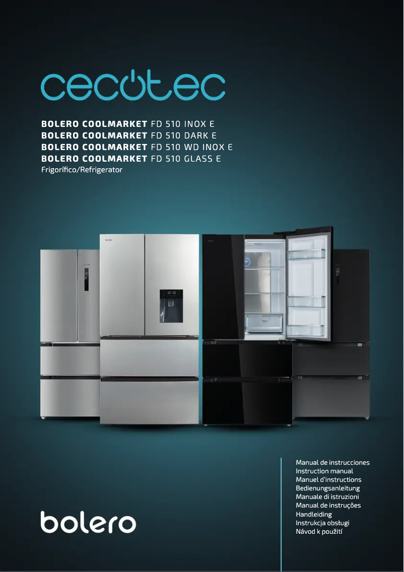 Image de la première page du manuel de l'appareil Bolero CoolMarket FD 510