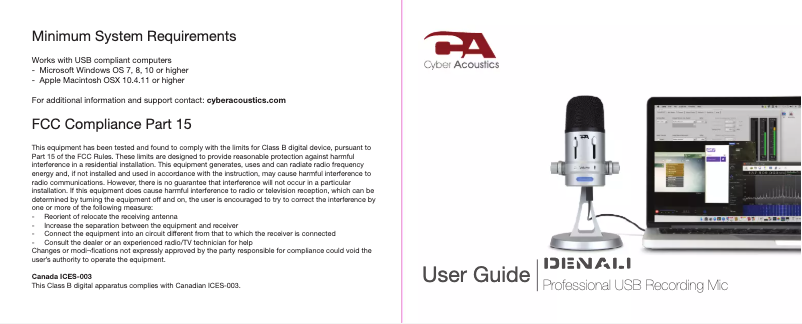 Page n°1 - Manuel utilisateur Cyber Acoustics CVL-2008