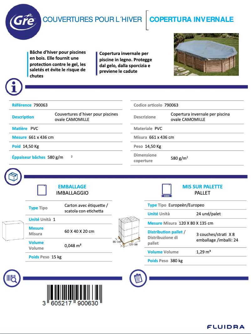 Image de la première page du manuel de l'appareil 790063