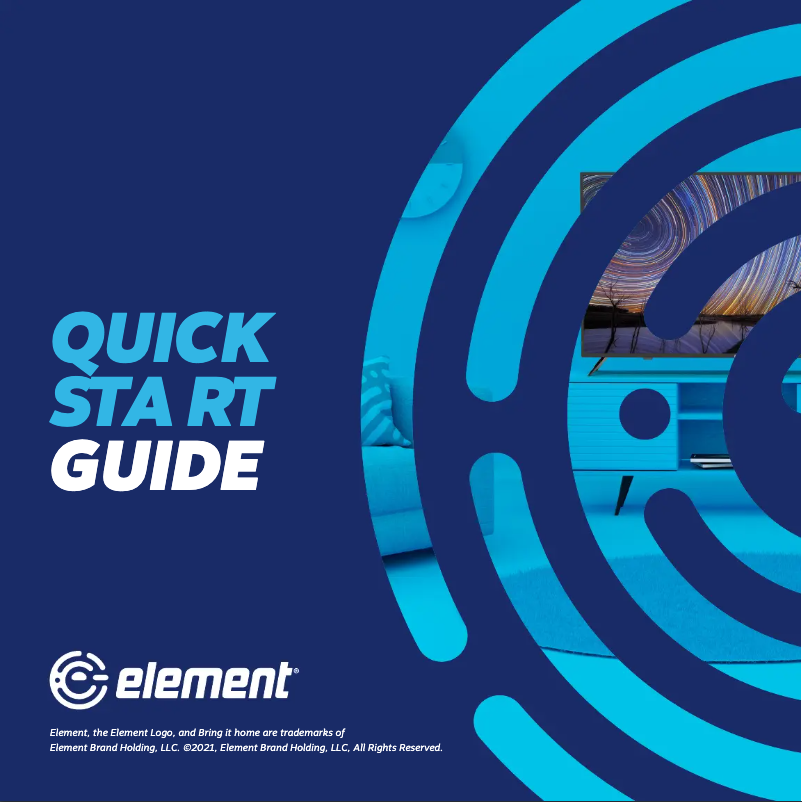 Page 1 de la notice Guide de démarrage rapide Element E1AA32N