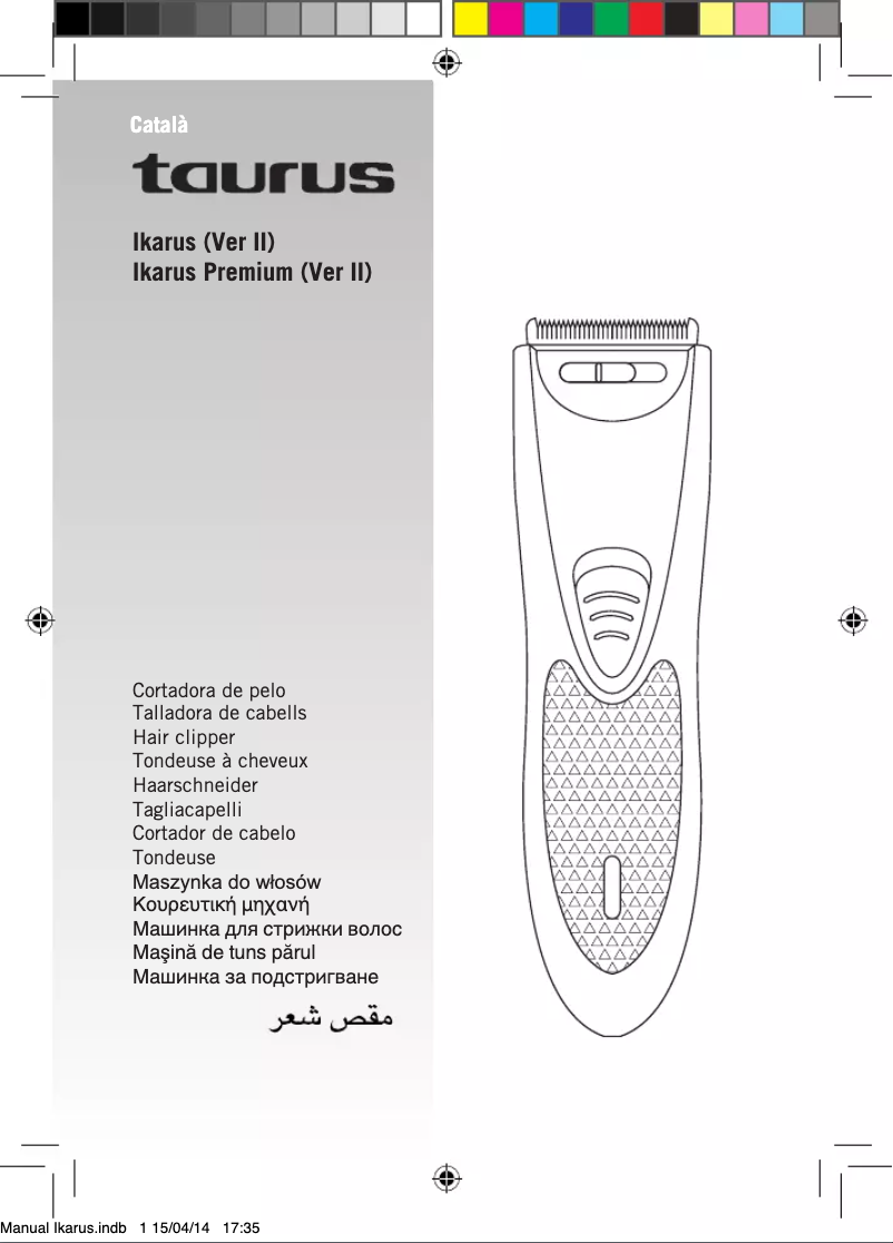Image de la première page du manuel de l'appareil Ikarus