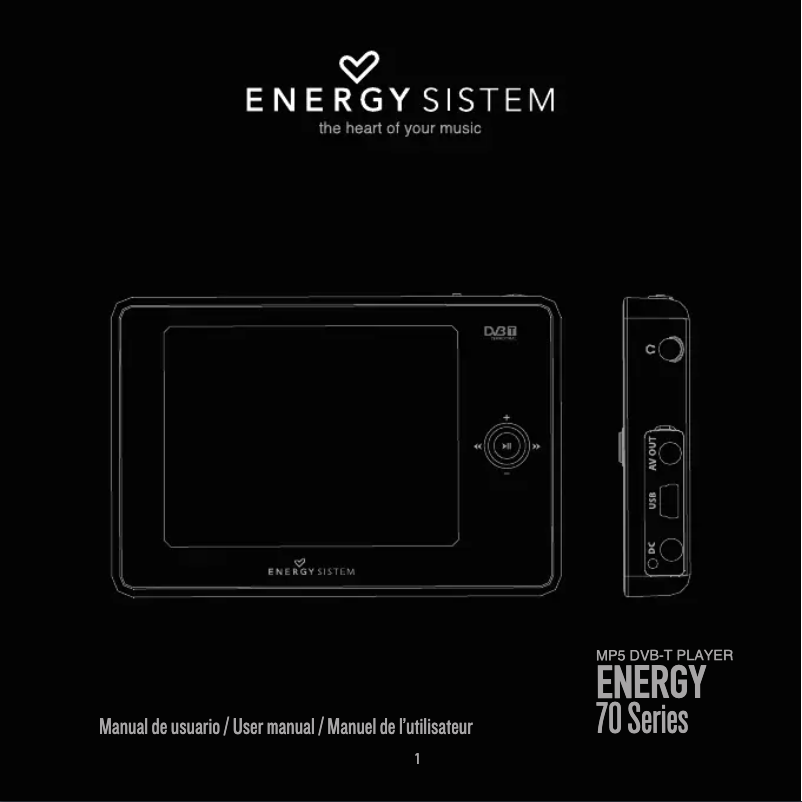 Page n°1 - Manuel utilisateur Energy Sistem Energy 7008