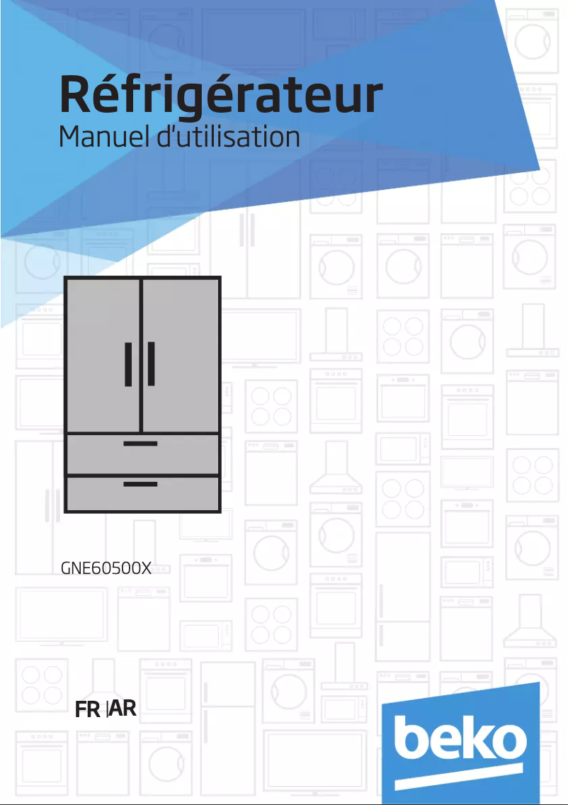 Page n°1 - Manuel utilisateur Beko GNE 60500 X