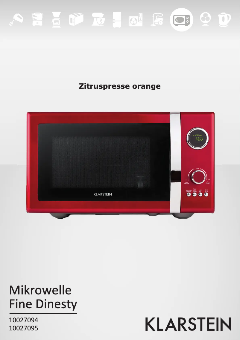 Image de la première page du manuel de l'appareil 10027095