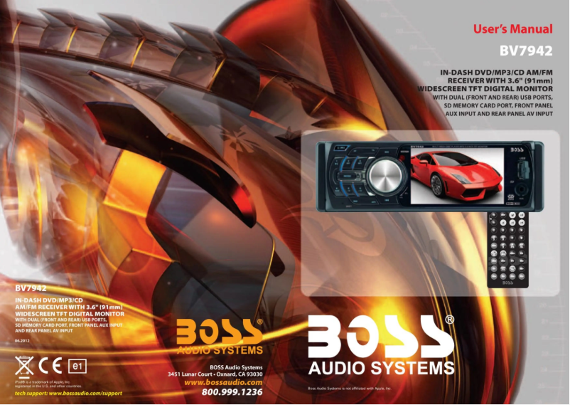 Page n°1 - Manuel utilisateur Boss BV7942