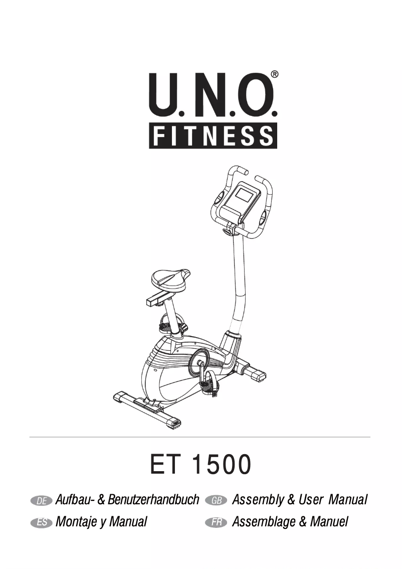 Page n°1 - Manuel utilisateur Motive Fitness ET 1500