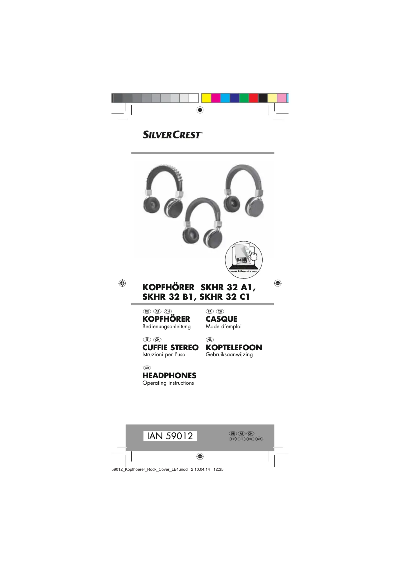 Page n°1 - Manuel utilisateur SilverCrest SKHR 32 C1