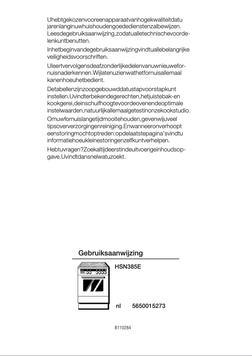 Page n°1 - Manuel utilisateur Bosch HSN385E