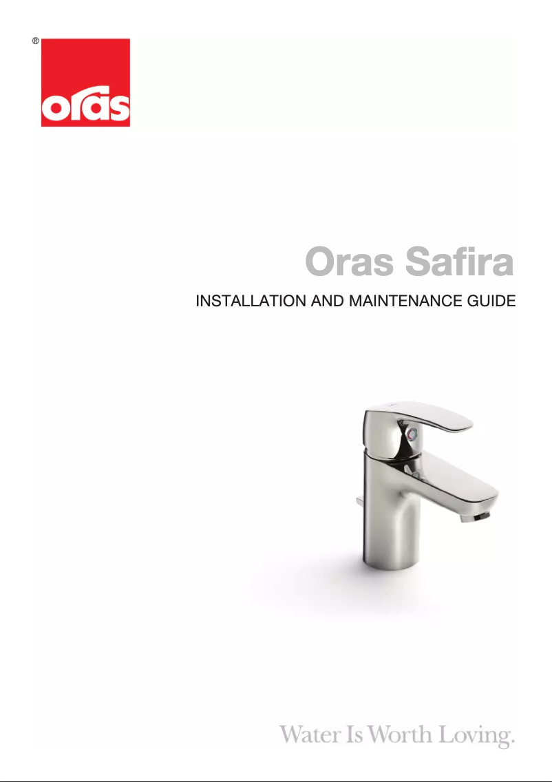 Page n°1 - Manuel utilisateur Oras Safira XL 1011F
