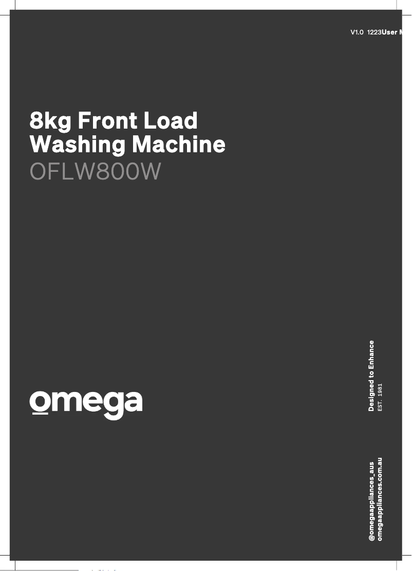 Page n°1 - Manuel utilisateur Omega OFLW800W