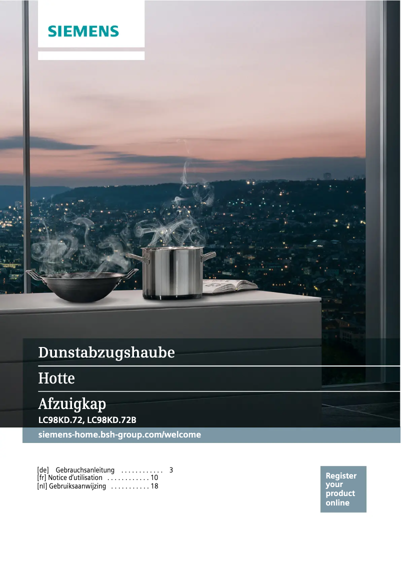 Page 1 de la notice Manuel utilisateur Siemens LC98KD272