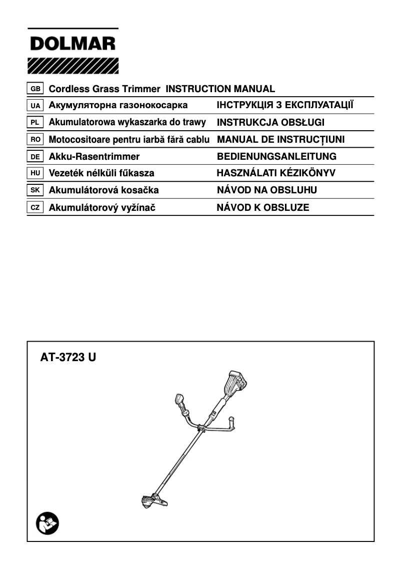 Page 1 de la notice Manuel utilisateur Dolmar AT3723U
