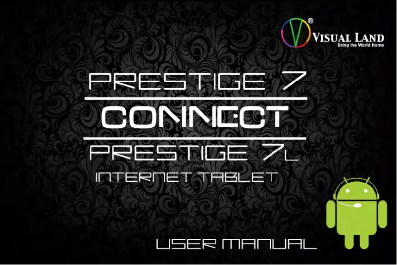 Page n°1 - Manuel utilisateur Visual Land Prestige 7L